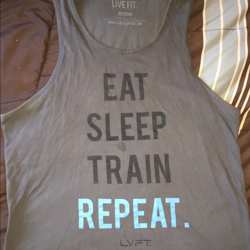 Livefit grey tank top medium